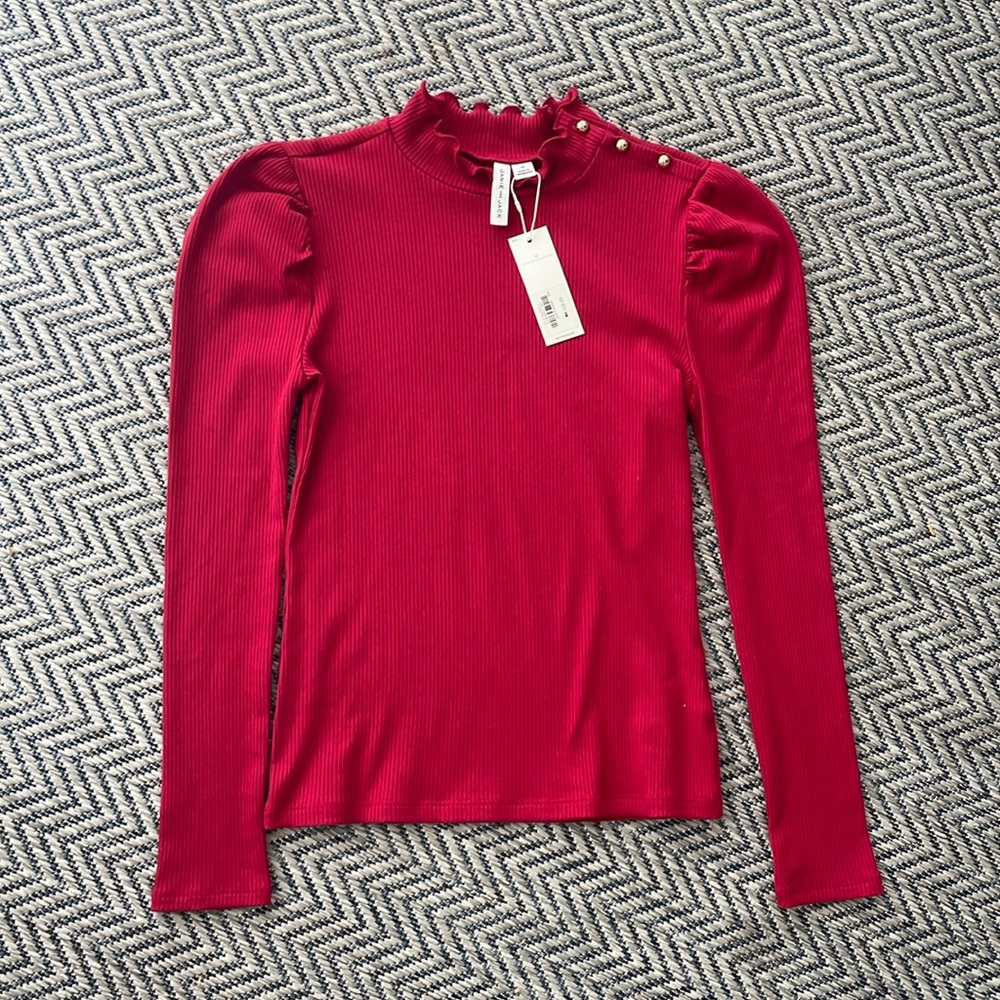 NWT - Girls Ribbed Mock Turtleneck - Sz 14